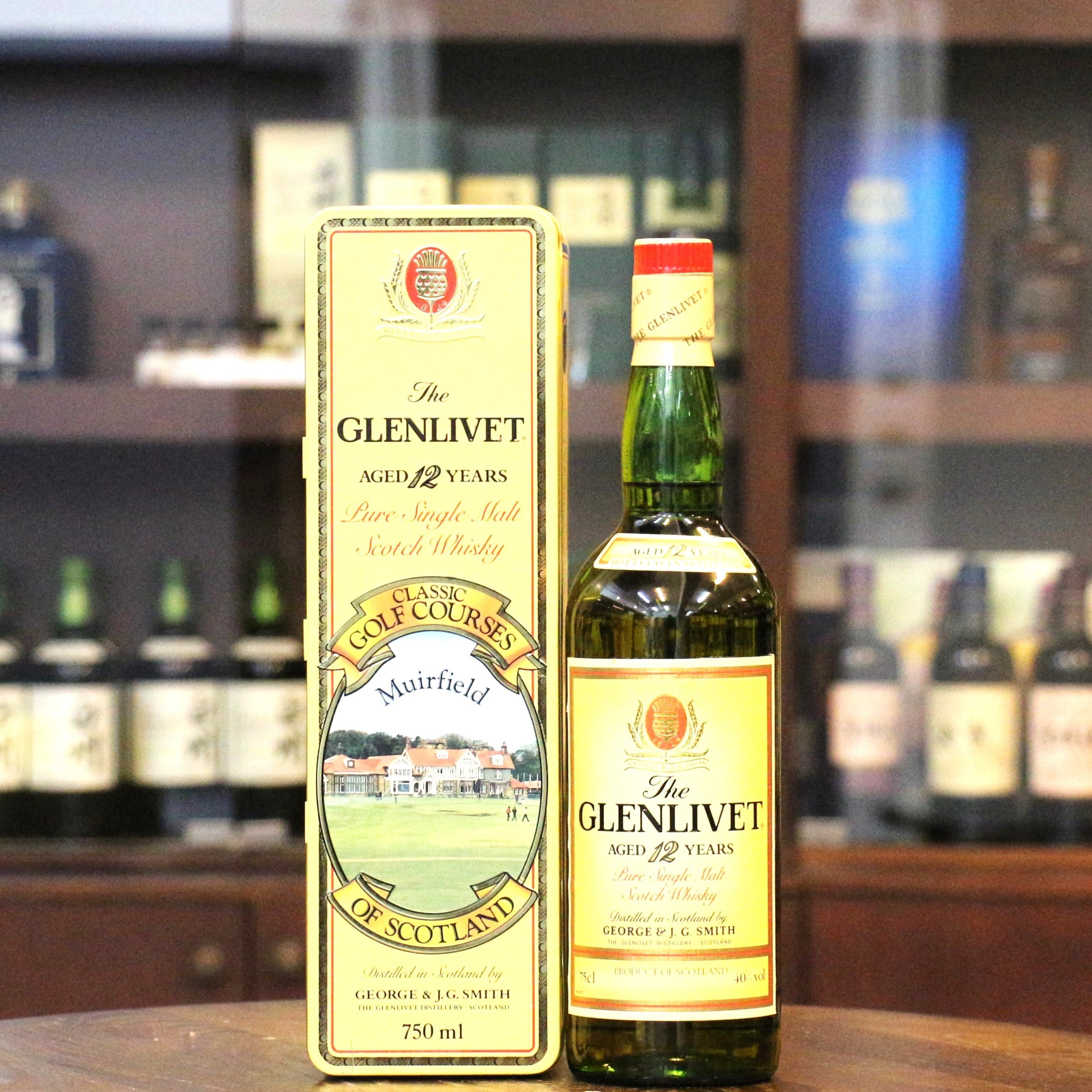 Glenlivet 12 Years Old Classic Golf Courses of Scotland 'Muirfield' Pure Single Malt Scotch Whisky