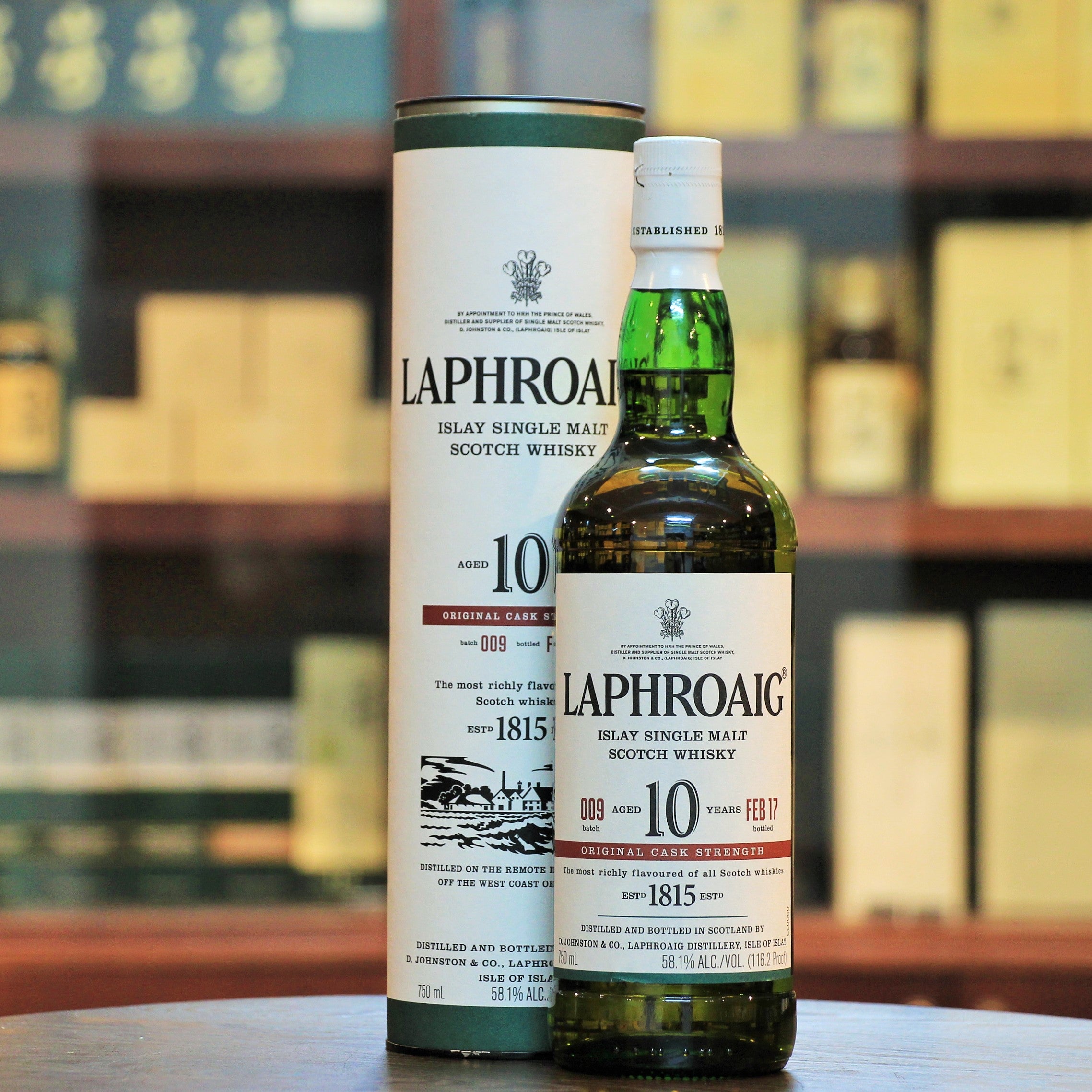 Laphroaig 10 Cask Strength Batch 9, The incredibly popular cask strength versions released in limited quantities. This is the Batch 9 Release.