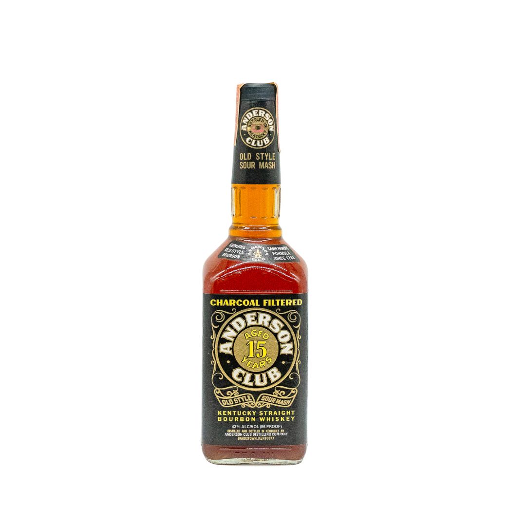 Anderson Club 15 Year Old 86 Proof Kentucky Straight Bourbon Whiskey is an extremely rare, age‑stated bourbon from Heaven Hill, originally released for Japan market and now regarded as a collectible “pre‑fire” Heaven Hill expression. Discontinued and highly collectible, this select whiskey is apparently composed of an undisclosed mash bill estimated to contain 78% corn, 10% rye, and 12% malted barley and is aged a minimum of 15 years.

Bottled at 43% ABV, Anderson Club 15 is labeled as sour mash bourbon not