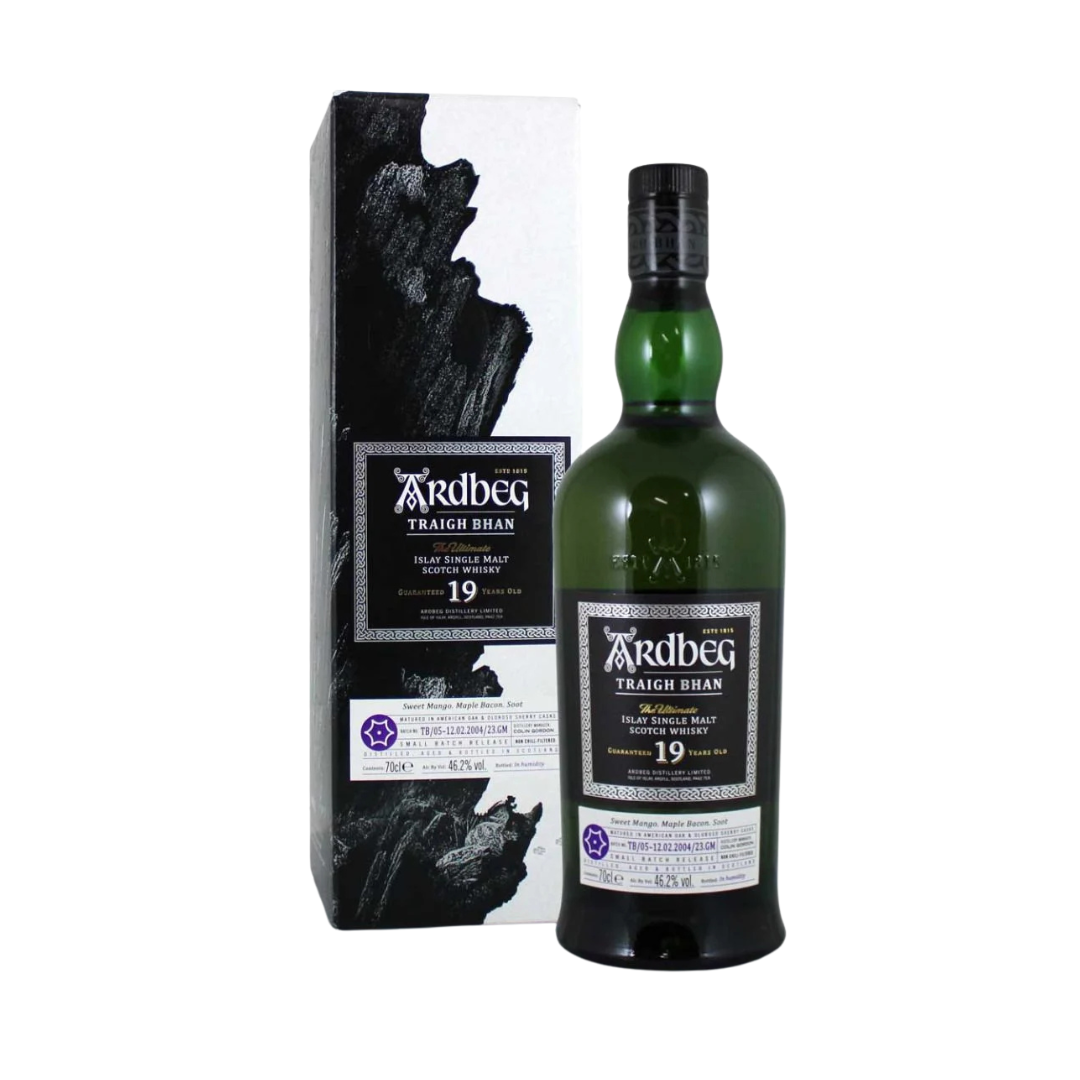The Ardbeg Traigh Bhan 19 Years Old is an annual Small Batch Release from Ardbeg named after Islay’s famous "Singing Sands" beach. A total of 7 Batches have been released since 2019. at Mizunara The Shop in Hong Kong