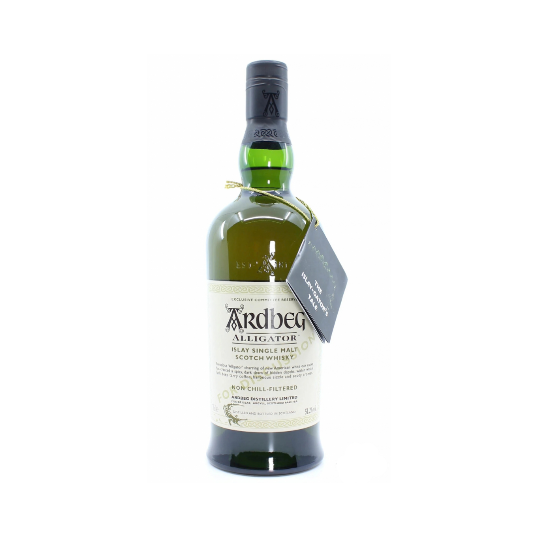Ardbeg Alligator Committee Reserve for Discussion, 2011, 51.2%
Type : Single Malt Whisky
Bottled : 2011
Cask Type : New American White Oak
Strength : 51.2%
Content : 700ml
Number of Bottles : 10000
At the Exclusive Whisky Shop in Hong Kong called Mizunara The Shop.