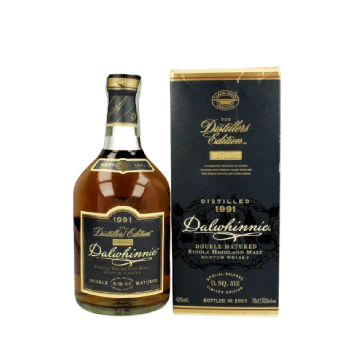 A limited vintage release from Dalwhinnie’s Distillers Edition series, this 16-year-old Highland single malt was distilled in 1991 and bottled in 2008. Double matured in Oloroso sherry casks, it combines Dalwhinnie’s characteristic honeyed malt and gentle floral character with layers of dried fruit, toffee, sweet oak, and warming spice.