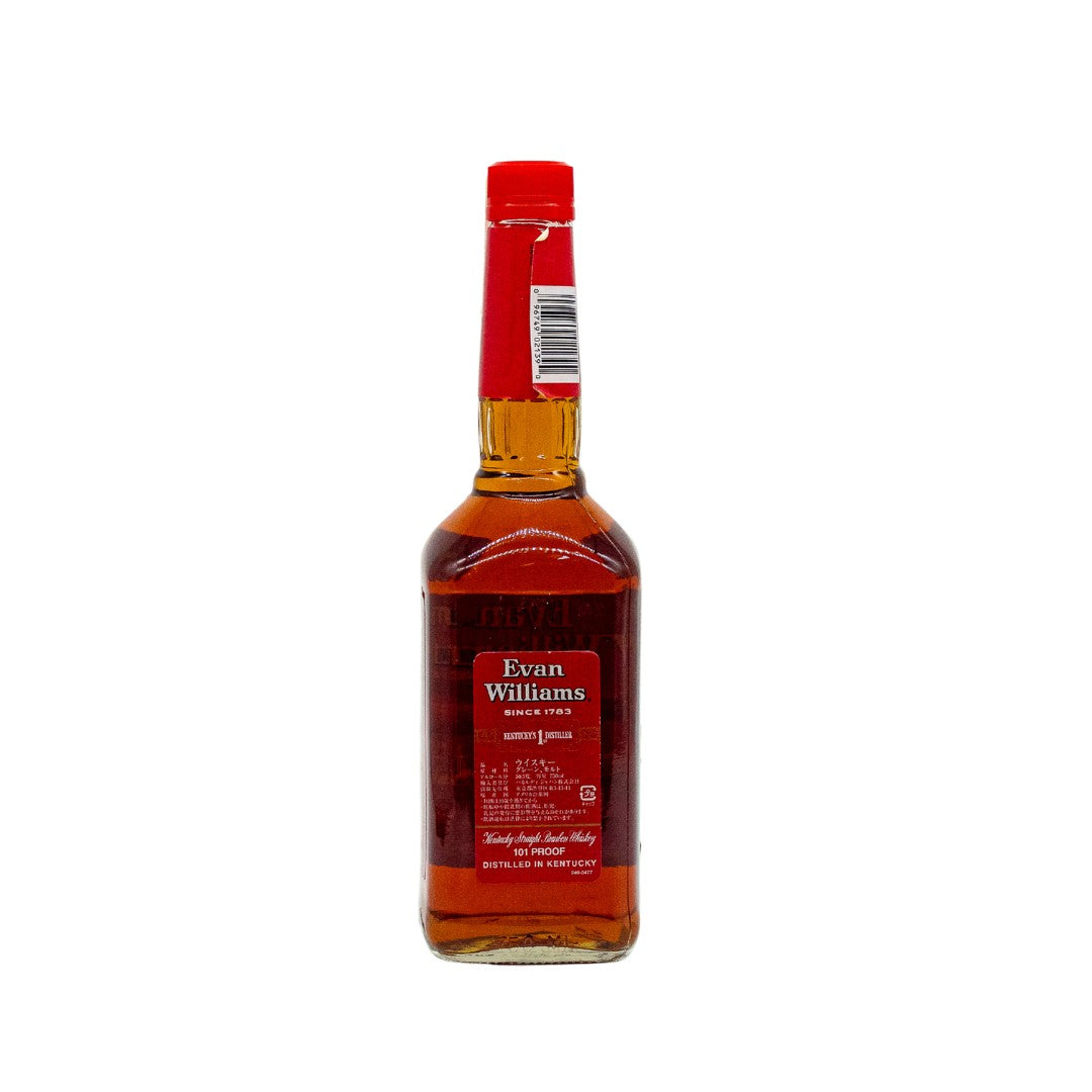 Evan Williams 12 Years Old Kentucky Straight Bourbon from Heaven Hill, produced at the Old Evan Williams Distillery in Bardstown. It is a 101‑proof bourbon originally released exclusively for the Japanese market and now widely regarded as a highly sought‑after whiskey, prized for its age‑stated richness, smooth yet complex profile.