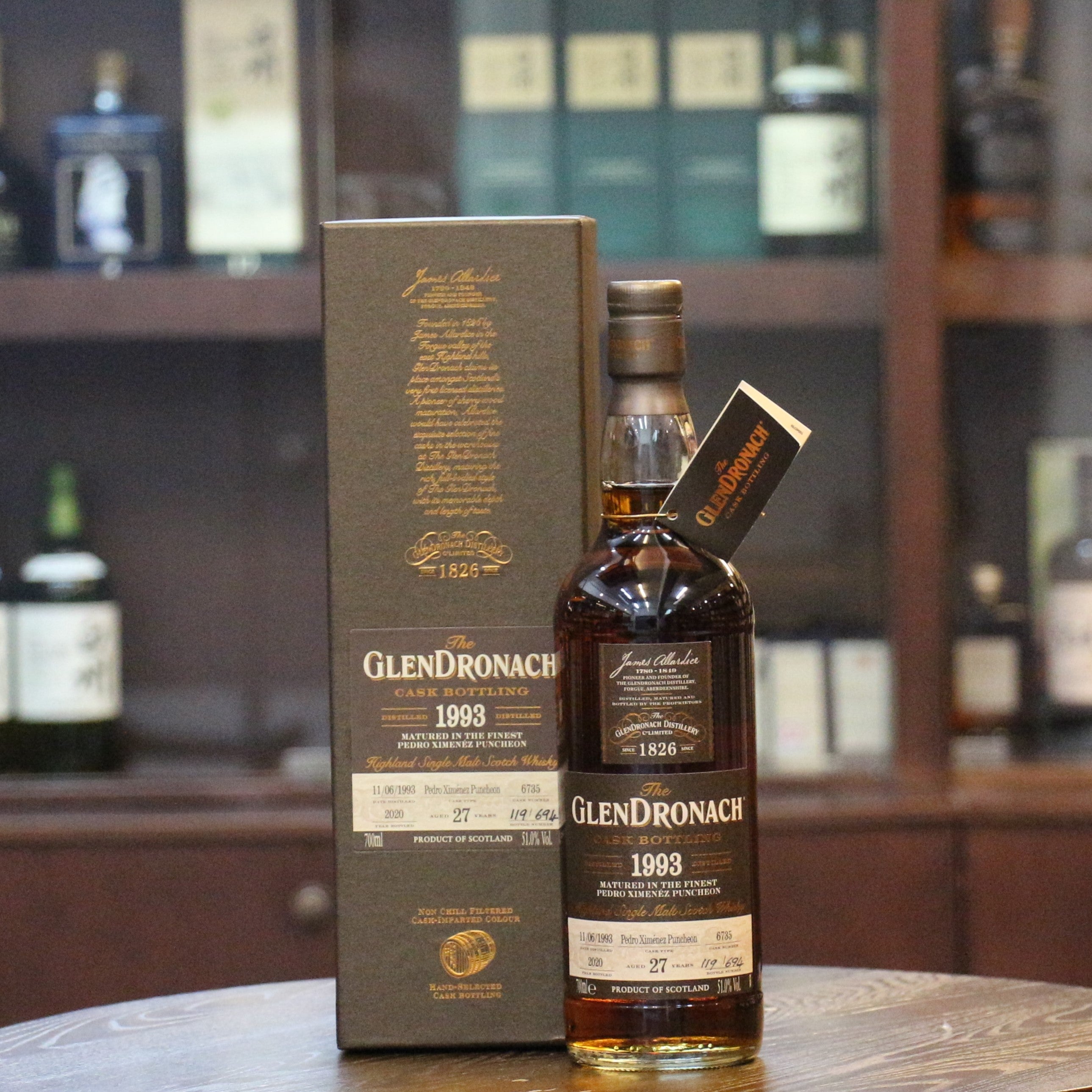 Poncheon Glendronach 1993 Single Cask #6735 Pedro Ximenez Puncheon 27 Years Old ...