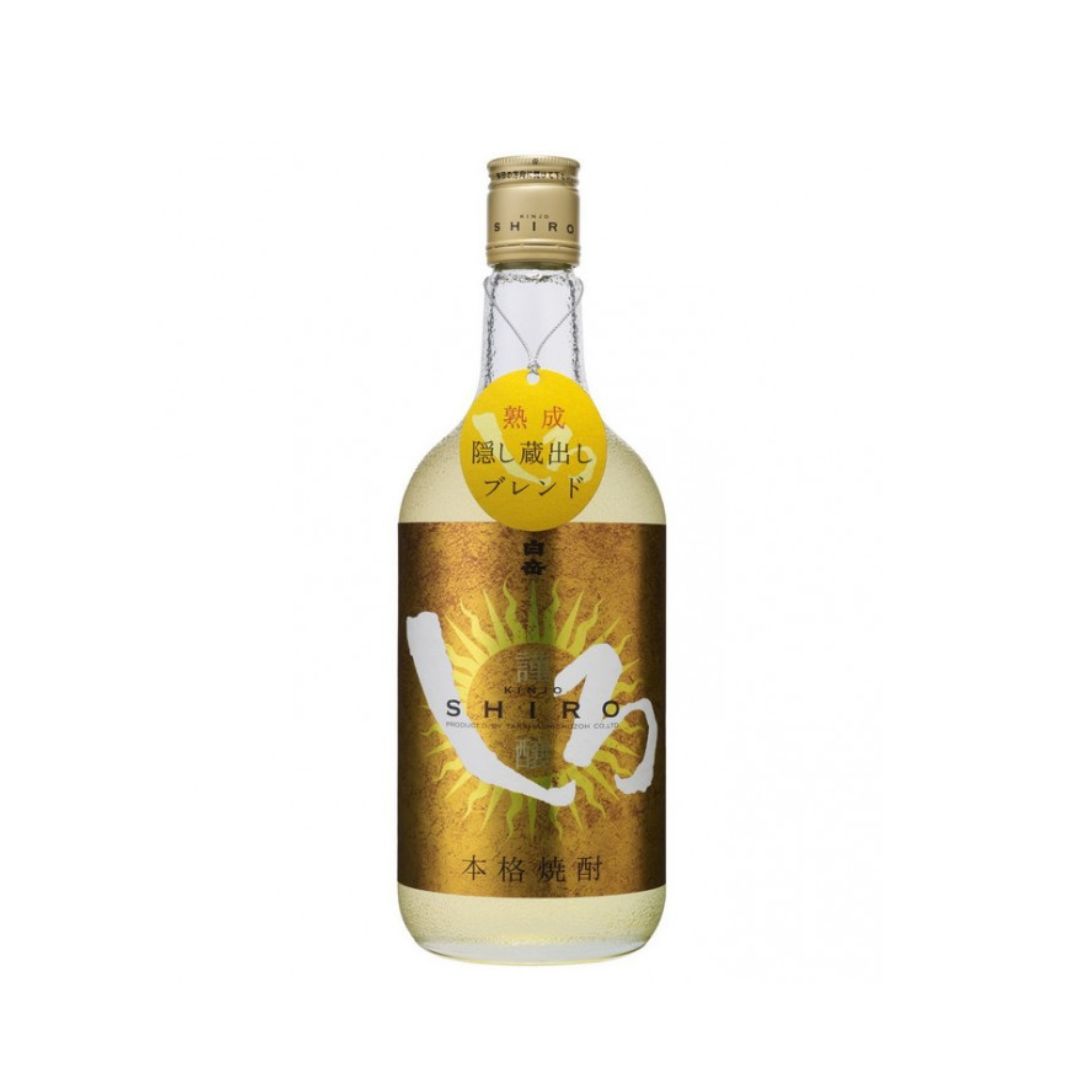 Kinjo Shiro Honkaku Rice Shochu has been aged in three types of casks – American White Oak, Cognac, and Sherry – and blended to perfect balance with Hakutake Shiro Shochu, resulting in the delectable Kinjo Shiro.&nbsp;

It offers a robust aroma and a smooth, full-bodied taste similar to whisky. Recommended serving options include on the rocks, in a highball, or enjoyed as a digestif or accompaniment to dessert.&nbsp;