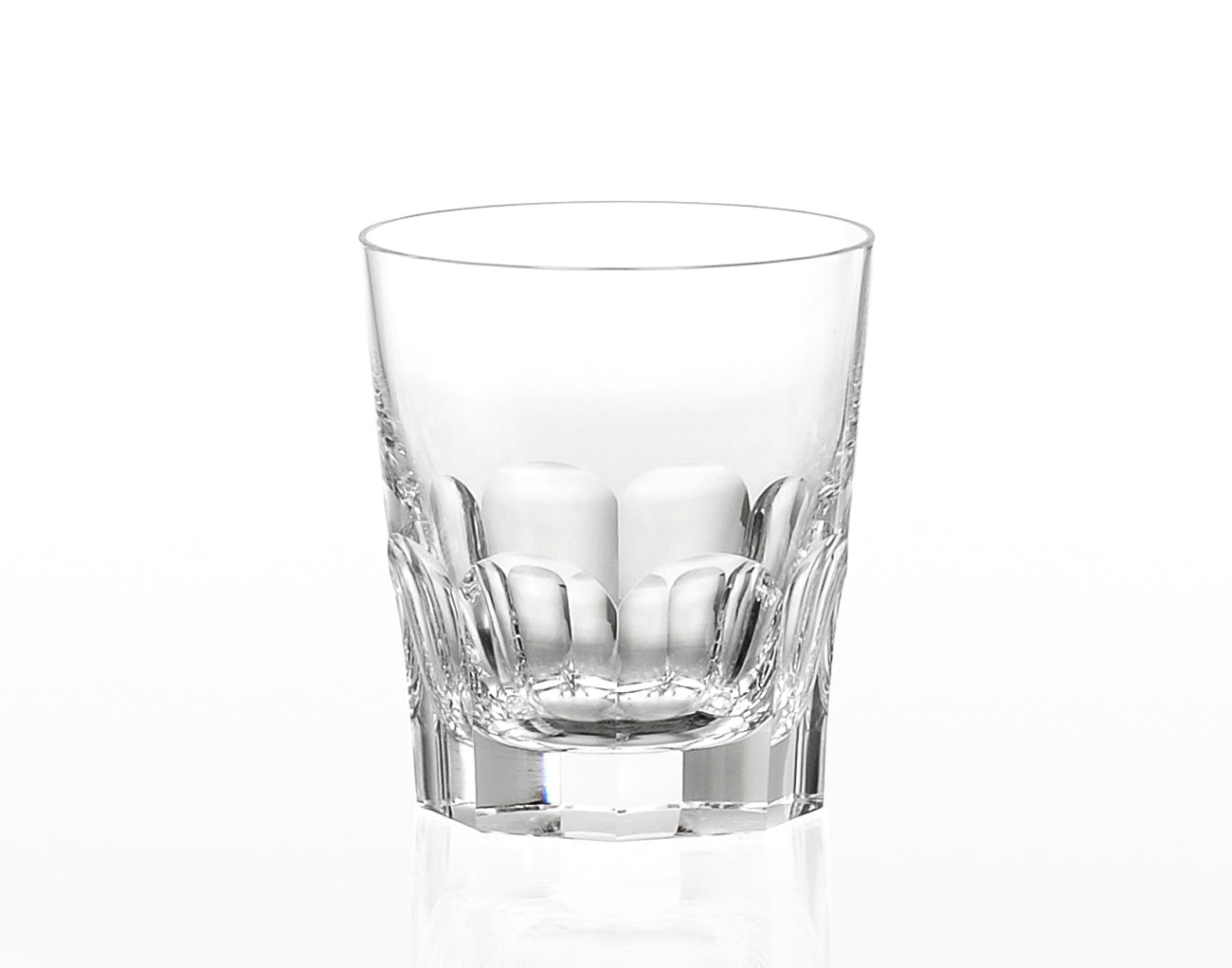 Kagami Crystal Whisky Rock Glass Model T9852-1914 – handcrafted Japanese lead-free crystal old fashioned glass with intricate cut pattern, made in Japan, 日本製 | 鏡水晶威士忌岩石杯 T9852-1914型 日本製 手工切割水晶玻璃