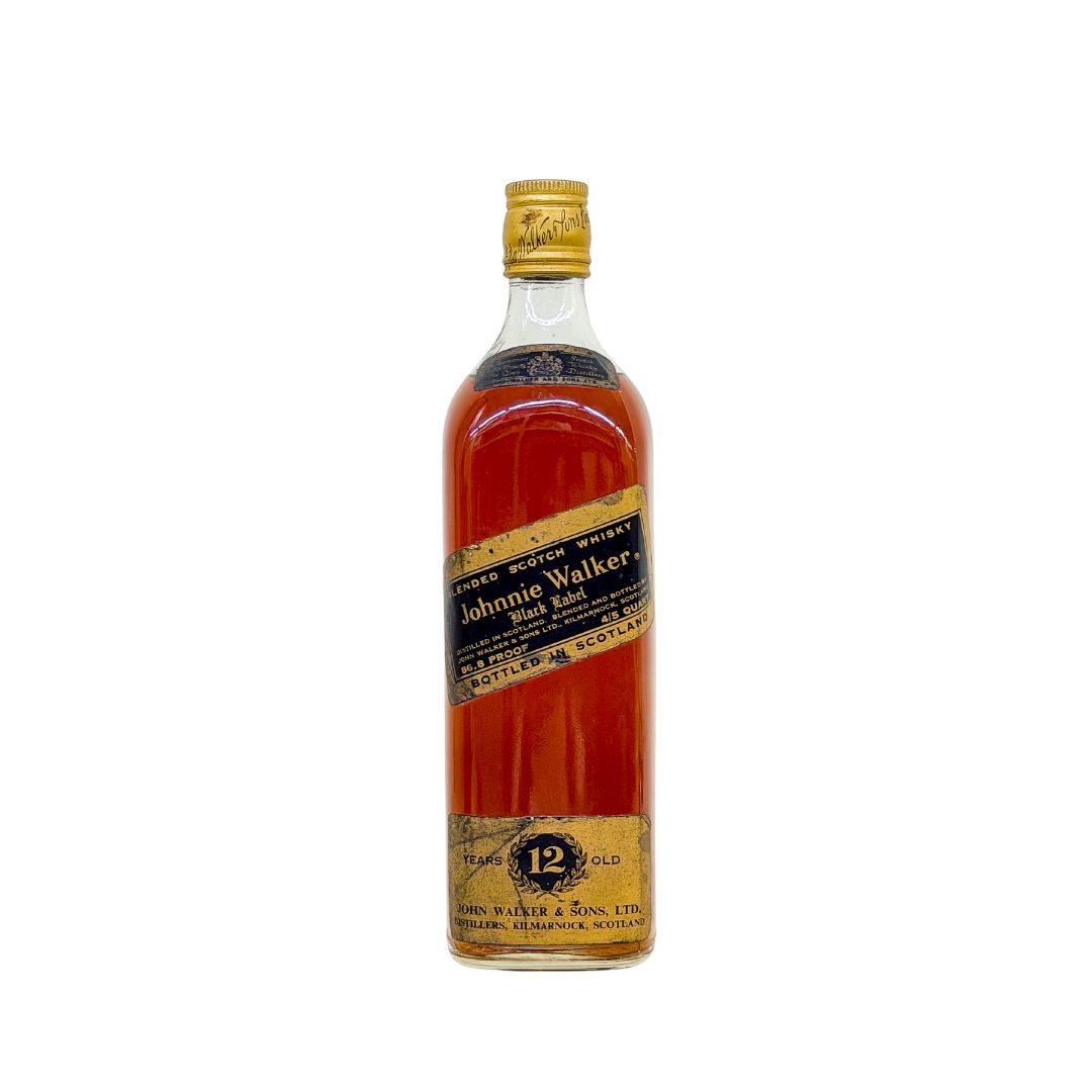 An official US export bottling of Johnnie Walker Black Label 12 Year Old, presented in the historic 4/5-quart format with a strength of 86.8 US proof—equivalent to approximately 43.4% ABV—and a volume of approximately 757 ml. Based on its label, this bottle is likely to date from the 1960s–1970s for US market release.&nbsp;

This vintage Black Label is collectible and historically interesting, particularly for its traditional American-market format and higher bottling strength.&nbsp;

