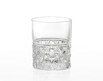 The straight vertical line of this Whiskey Glass creates stable holding comfort. Its simple timeless design features "Octagonal Basket Weave," a traditional pattern of Edo Kiriko on the bottom.