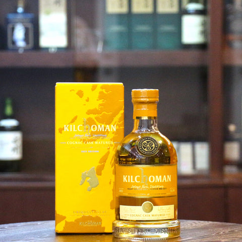 The First Cognac Matured release of Kilchoman. Distilled in 2016 and released in 2023. 32 casks were chosen and aged for a minimum of 6 years.