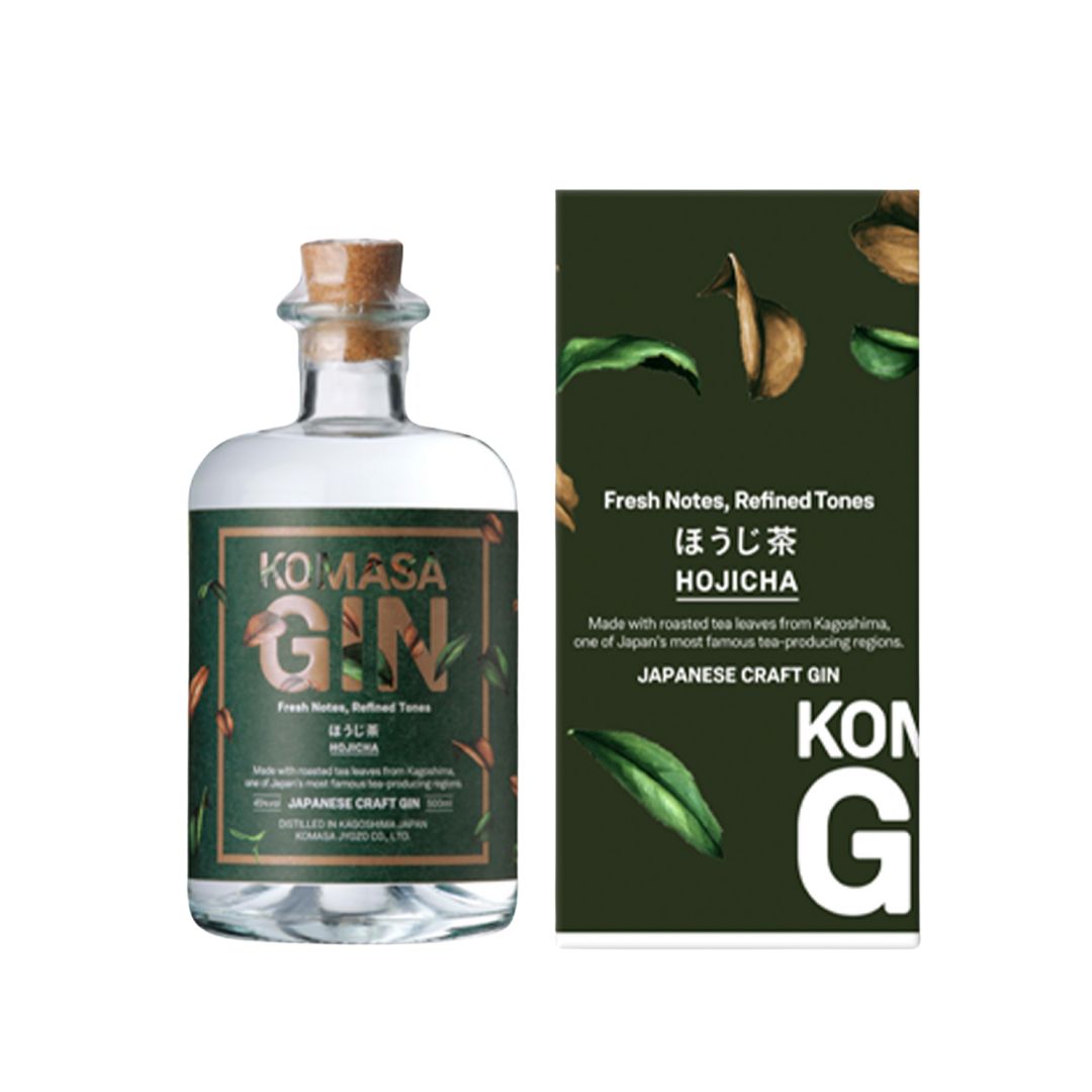 Komasa Japanese Craft Gin Hojicha (Roasted Green Tea) (焙茶) 500 ml