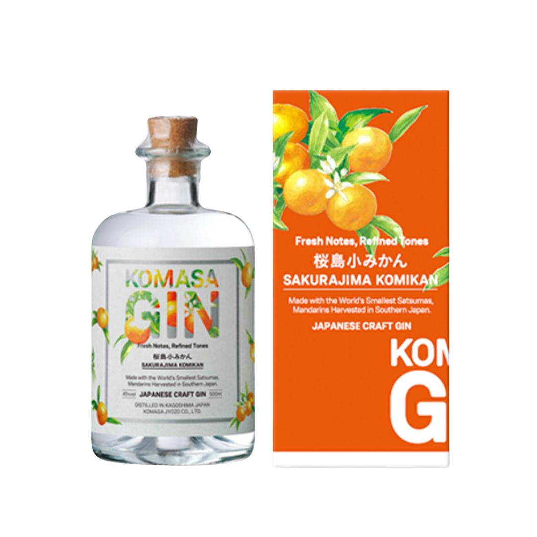 Komasa Japanese Craft Gin Sakuraiima Komikan（櫻島小密柑）500 ml