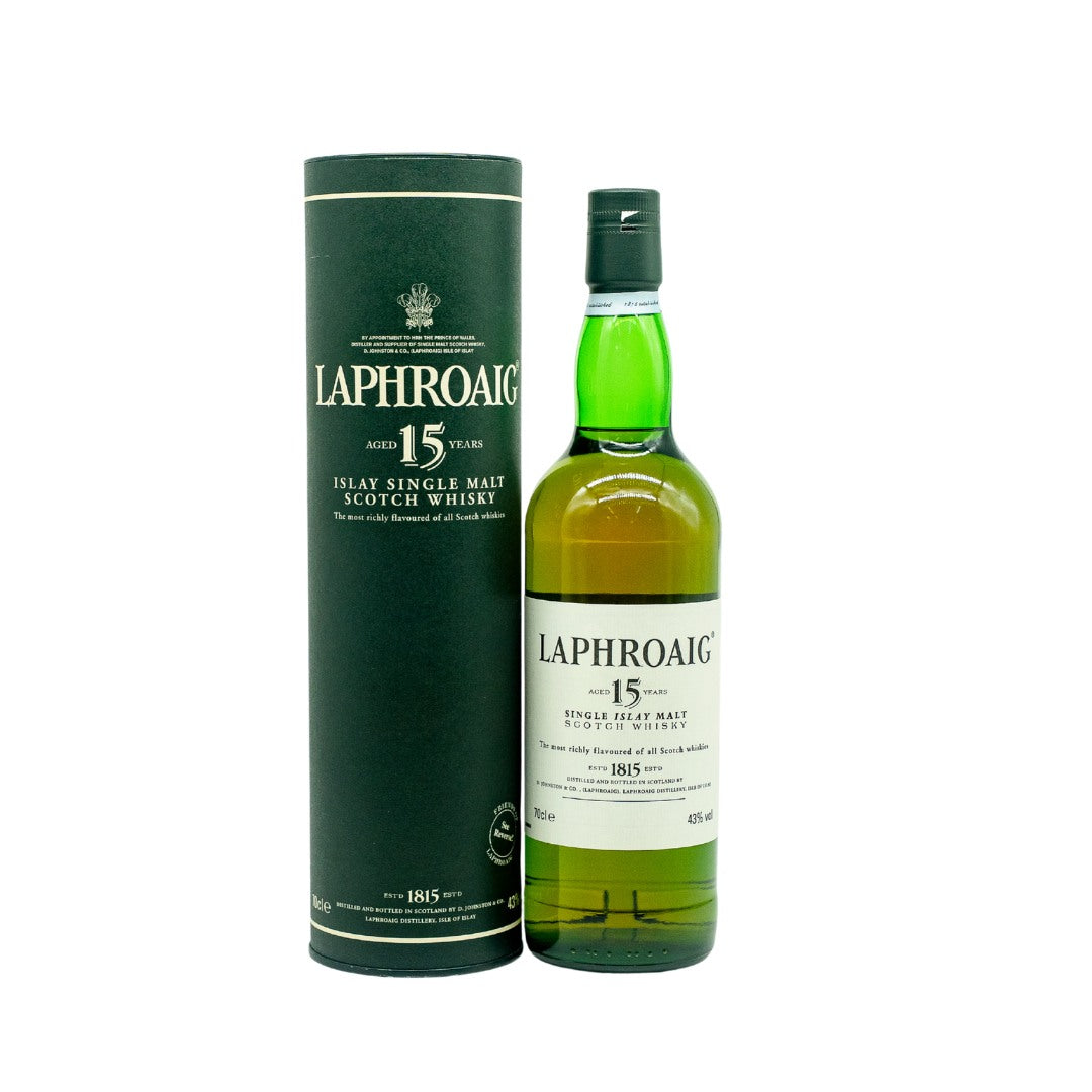 Laphroaig 15 Years Old Scotch Single Malt Whisky (1990s Bottling Post Warrant)