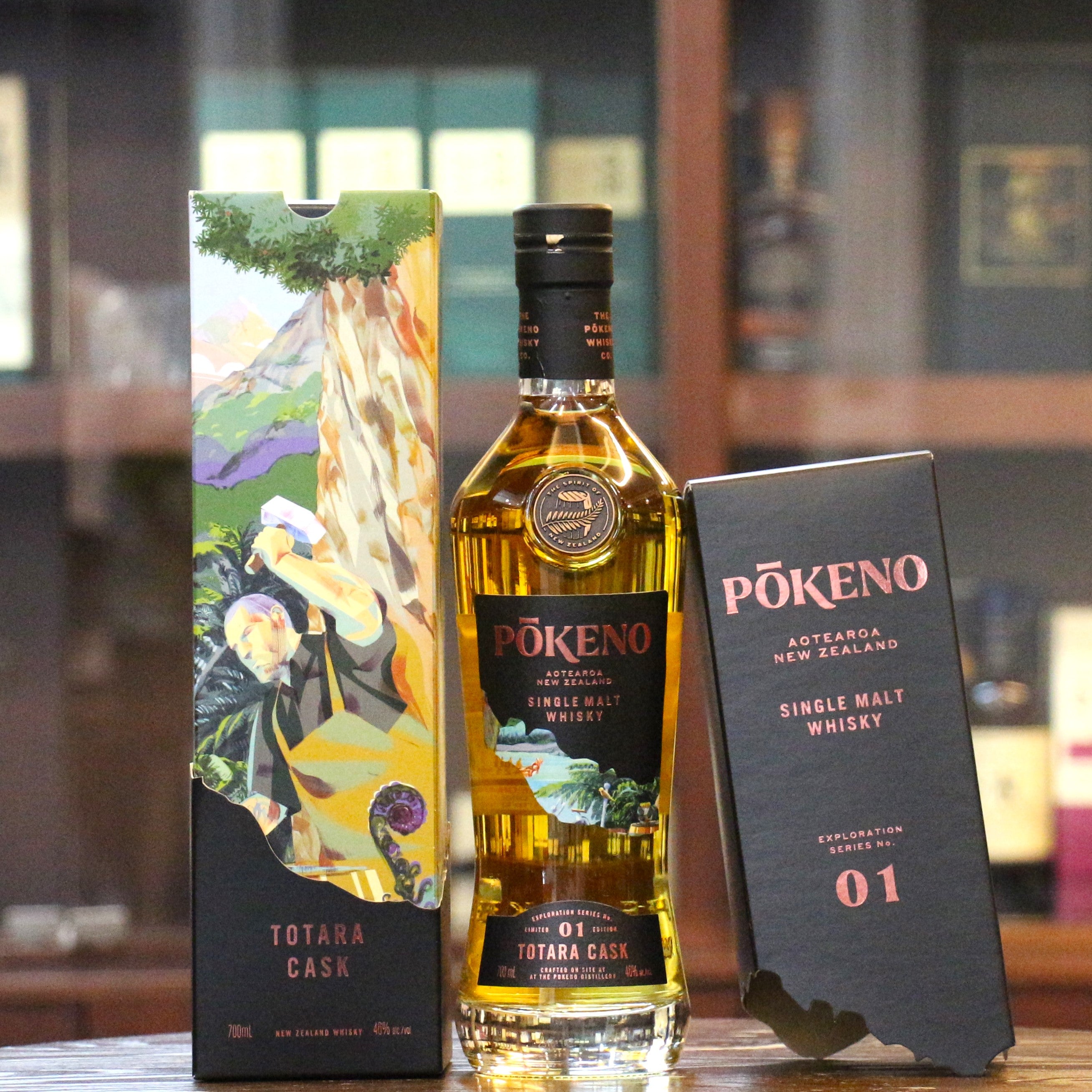 Pōkeno Exploration Series Totara Cask Finish New Zealand Single Malt Whisky