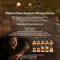 Pōkeno Whisky Dinner with Founder Matt Johns at Bombay Dream on 22 May