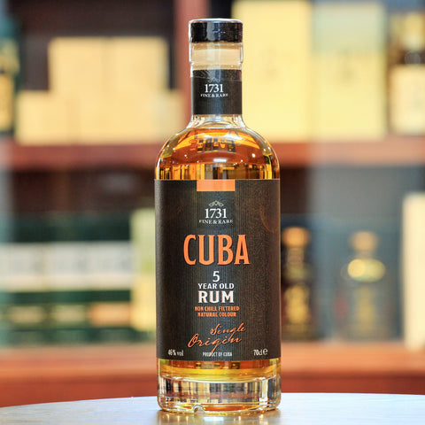 Cuba 5 Year Old Rum, The blends included in this 5 year aged Rum captures all the authentic flavours of Cuba made in traditional pot stills from Cuban Rum Distilleries.