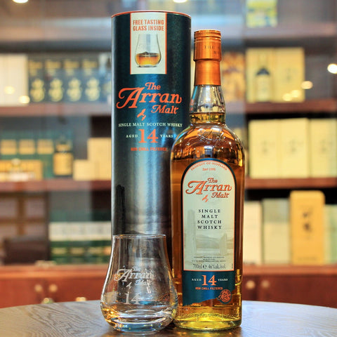A single malt scotch whisky from Isle of Arran. This comes with an Arran Whisky tasting glass and makes for an excellent gift as well. From Mizunara The Shop, The whisky and liquor and spirits store in Hong Kong