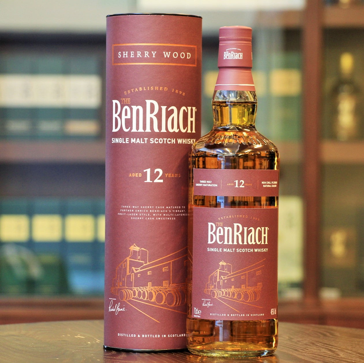 A Sherry Cask matured whisky and aged for 12 years from Benriach. Available on Mizunara The Shop in Hong Kong, a specialist liquor store with an extensive selection of Whiskies & Spirits.