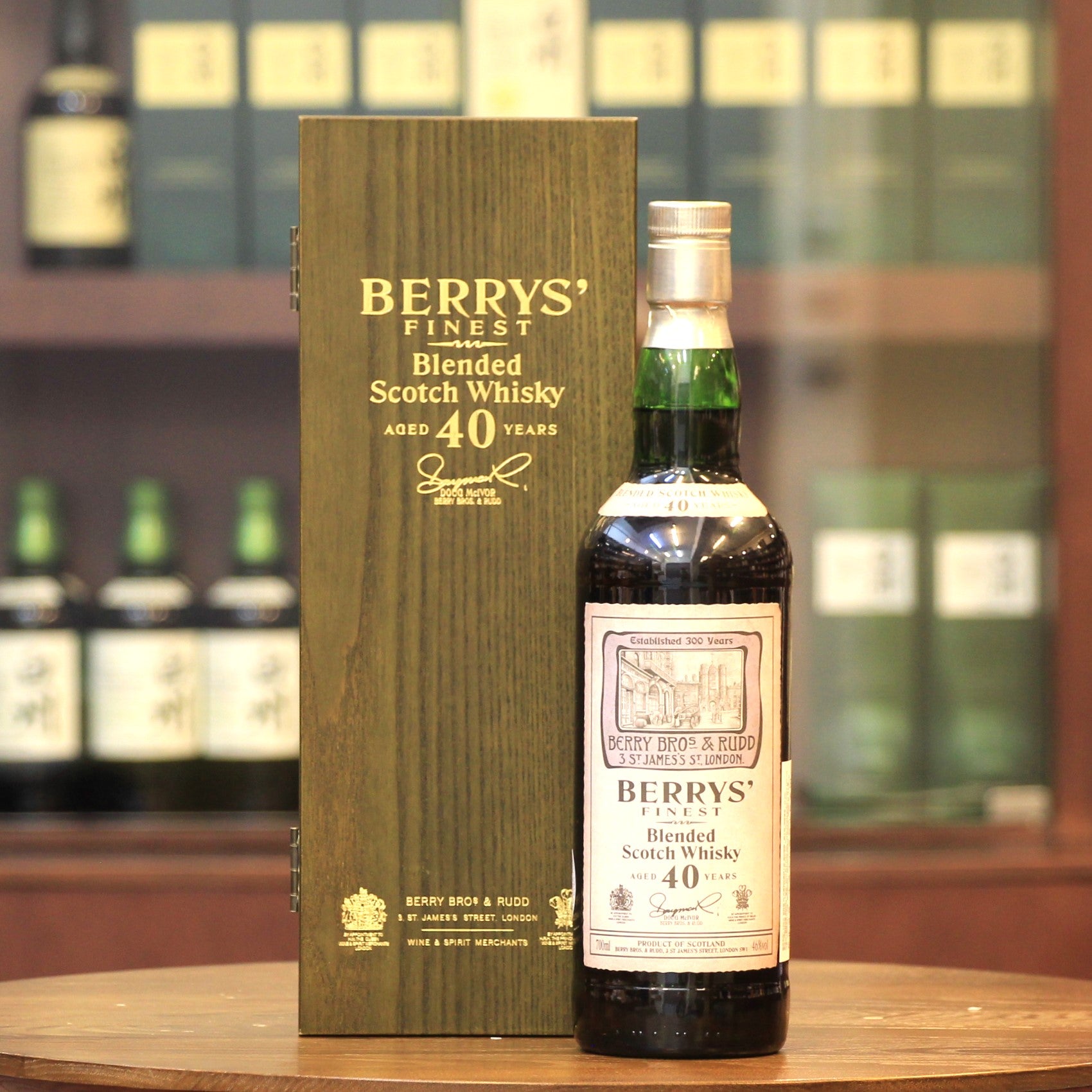Berry Bros &amp; Rudd 最好的 40 年台灣獨家混合蘇格蘭威士忌
