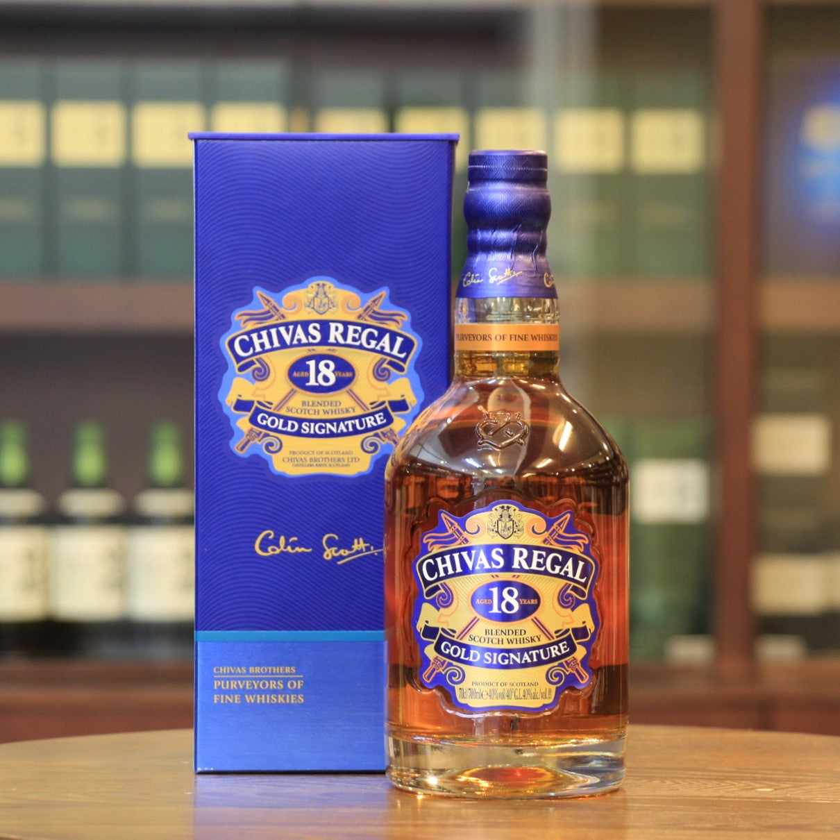 A benchmark in 18-year-old scotch blended whisky, was from Chivas Regal gold signature and featuring rich and complex flavours. 