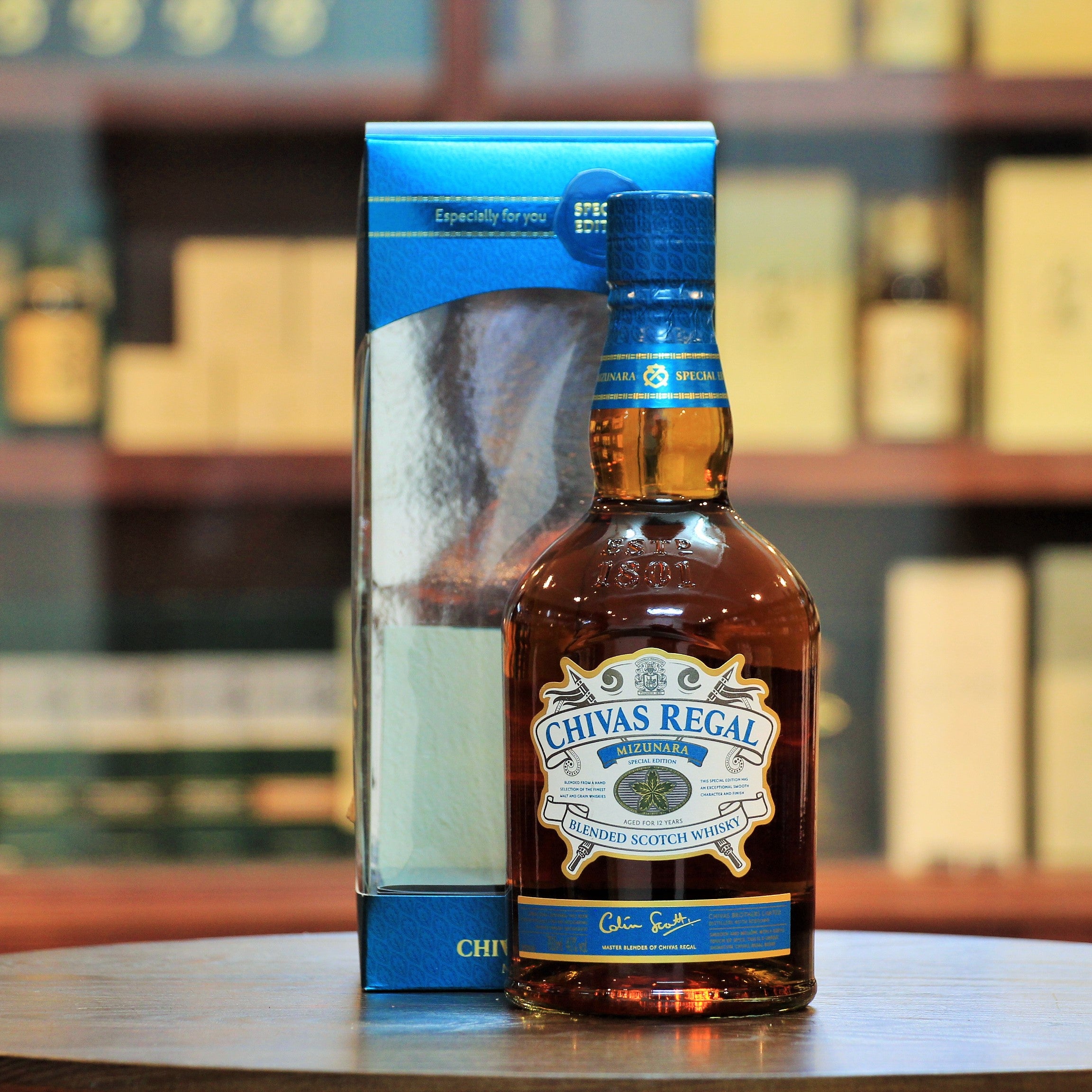 Chivas Mizunara Oak 12 Years Old Japan Edition 2015 Release, A creation of Master Blender Colin Scott, this 12 years old includes a good proportion of Speyside malts, partly finished in Casks made from the rare Mizunara (Japanese Oak). This is the 2015 release. Sweet and creamy, with a hint of fruit and pepper.