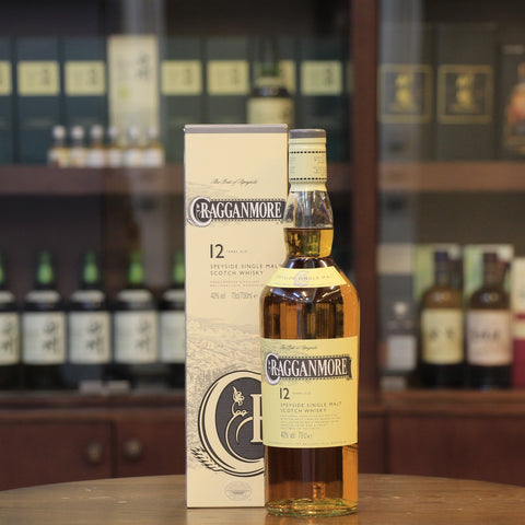 An important component of blends since the 1920s, Cragganmore represents the Speyside region within Diageo's Classic Malts selection. A fragrant aroma combined with slight fruitiness on the palate overlaid with sweet, smoky notes and a hint of sandalwood (Tasting Notes from Producer).
