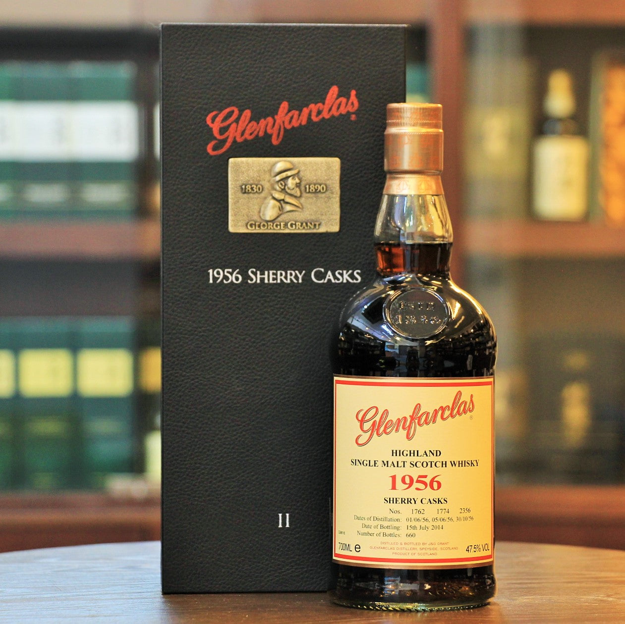 A 1956 rare and unique whisky bottling from Speyside Distillery Glenfarclas. l