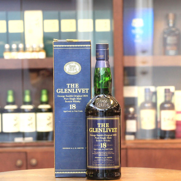 Glenlivet 18 Years Old "George Smith's Original 1824" Pure Single Malt Scotch Whisky (Old Bottling) - 1