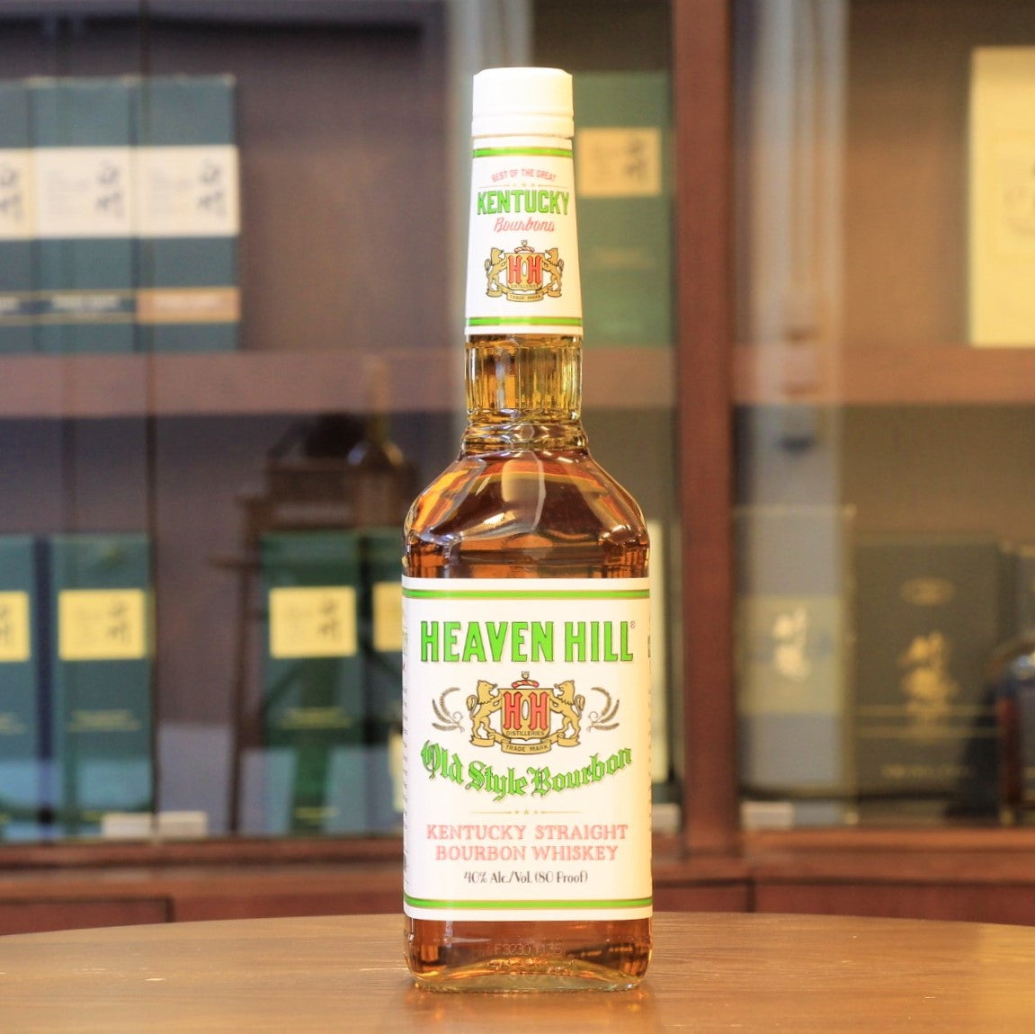 Region: Kentucky (USA)  Distillery: Heaven Hill Distillery  Age: Nas  ABV: 40%  Size: 750 ml  This bourbon whikey is flagship product from Heaven Hill Old style Bourbon, which named for the spring around the distillery grounds. Aged in oak barrel and Charcoal filtered before bottled. 