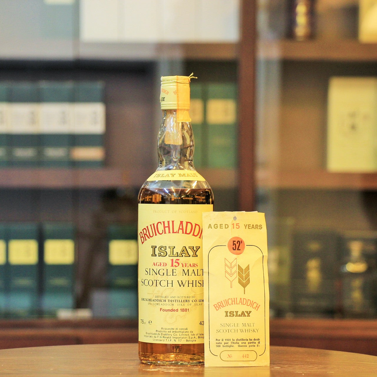 Bruichladdich 15 Years Old Islay Single Malt Whisky (1980s bottling)