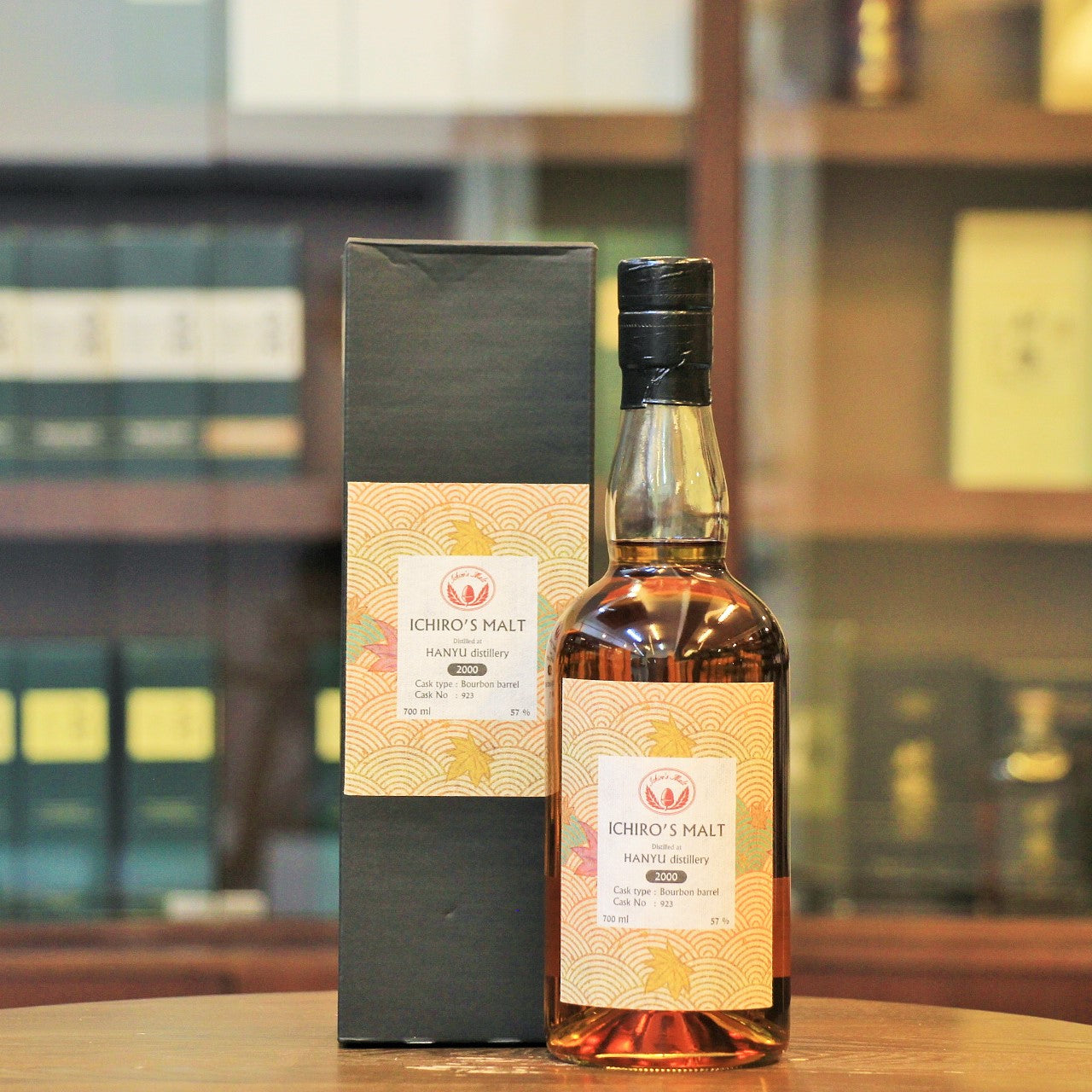 This Japanese single malt from Ichiro's Malt Hanyu Distillery is a single cask #923 bottling from the final year 2000 of Hanyu Distillery's operation. Distilled at Hanyu distillery, matured in Bourbon Barrel and bottled by Mr. Ichiro Akuto.