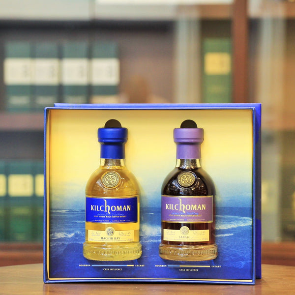 Kilchoman Machir Bay and Sanaig Gift Set Scotch Single Malt Whisky (200ml x 2) - 3