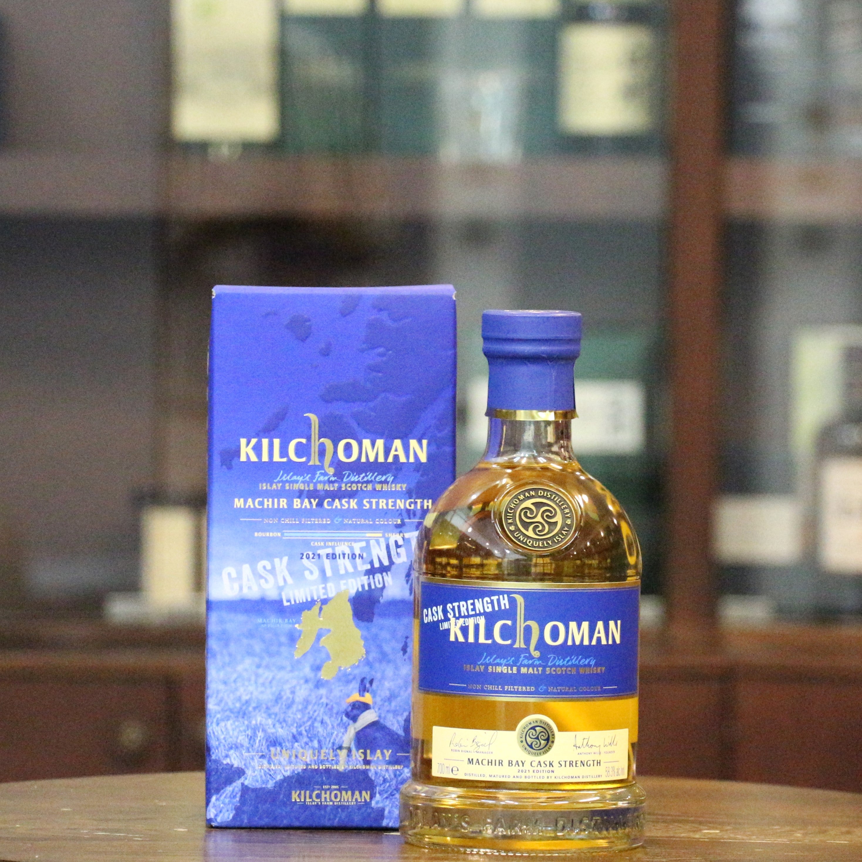 Kilchoman Machir Bay Cask Strength version,  a special edition released in 2021