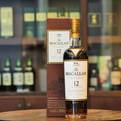 Macallan 12 Years Old Sherry Oak Single Malt Scotch Whisky (Old Bottling)