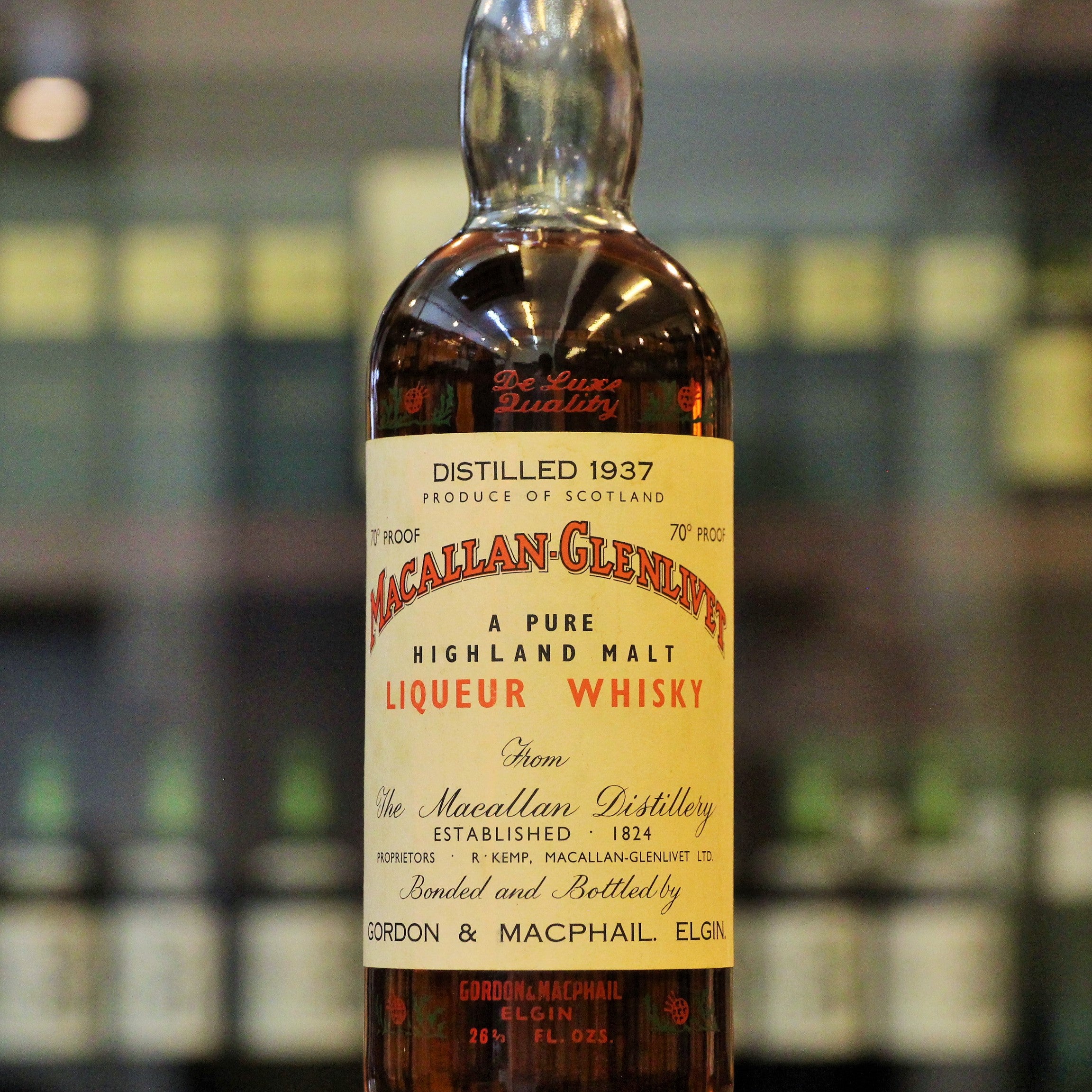 Macallan Glenlivet 1937 by Gordon & MacPhail A Pure Highland Malt Liqueur Whisky - 0