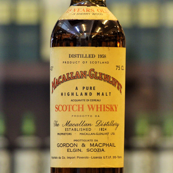 Macallan Glenlivet 1958 by Gordon & MacPhail 15 Years Old  A Pure Highland Malt Scotch Whisky - 3