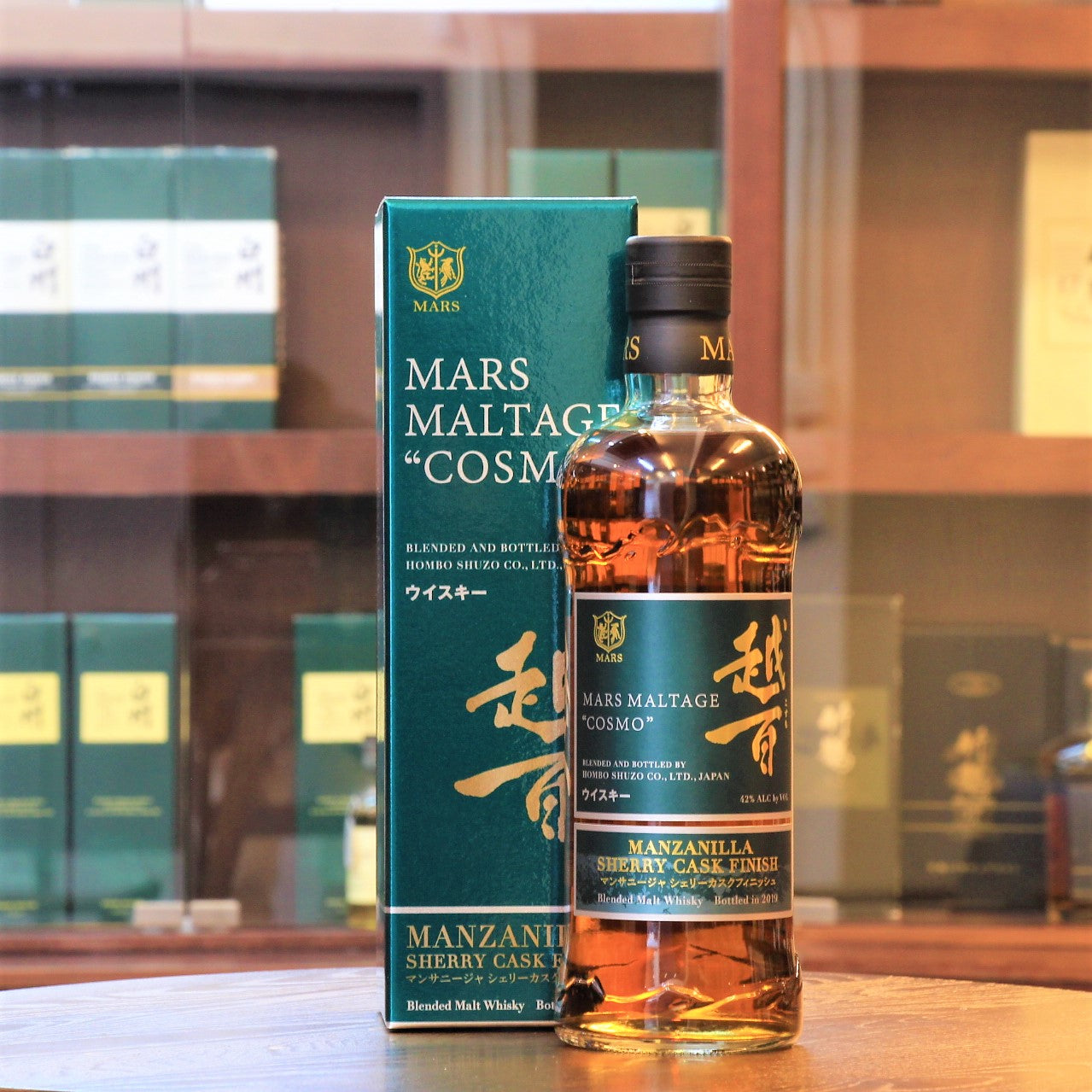 Blended malt Whisky, Manzanilla sherry Cask, Mars maltage Cosmo , product in Japan