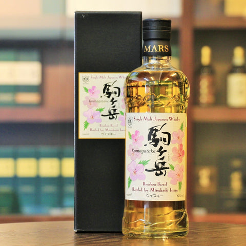 A bourbon barrel matured japanese whisky from Isetan and available at Mizunara The Shop in Hong Kong