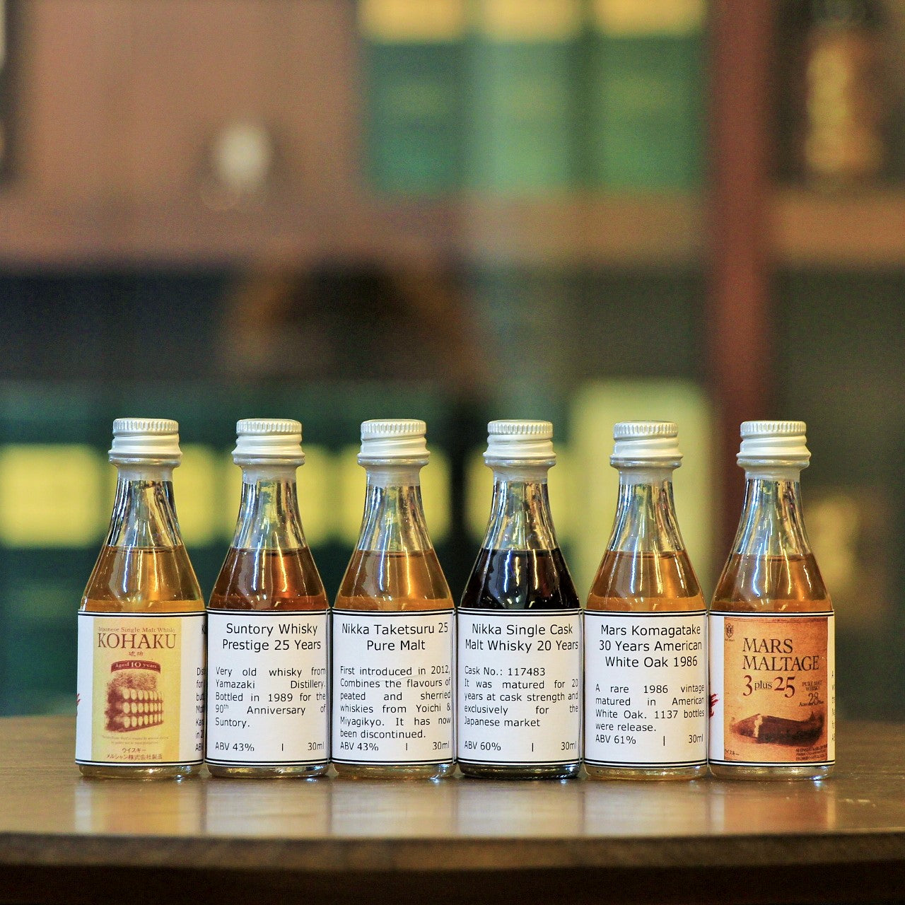 Rare japanese whisky tasting pack gift set from Mizunara The Shop Hong Kong