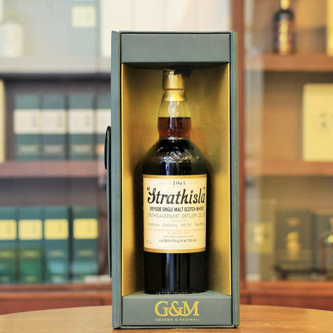 A vintaged whisky from 1965 bottled by Gordon Macphail and distilled at Strathisla Distillery.
