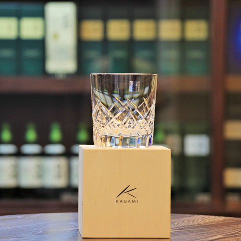 Handcrafted Whisky Glass made in Japan by Kagami Crystal perfect for Whisky Connoisseur as a Gift.