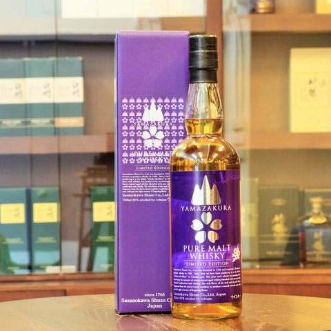 Matured in Bourbon Cask and Sherry Casks this is a limited edition of Yamazakura Pure Malt Whisky